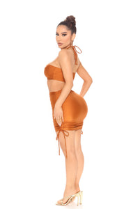 Copper Mini Dress